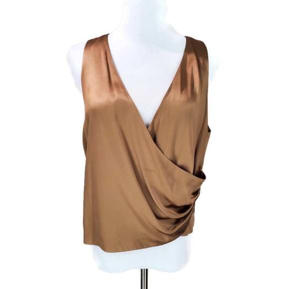 Louis Feraud Gorgeous 100% Silk Wrap Front Tank Blouse with Matching Scarf Set - Picture 1 of 16